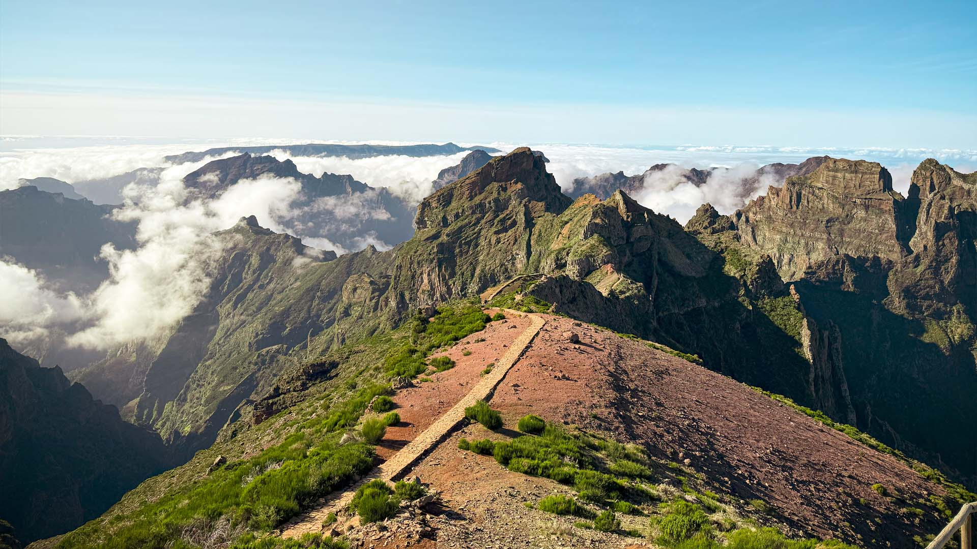 Pico do Arieiro above clouds Madeira East tour